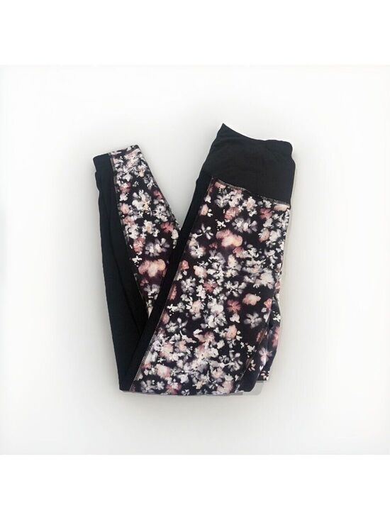 Splendid Pants - Splendid Floral Yoga Pants Women's Medium Black White